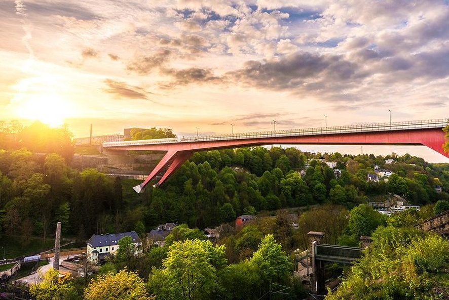 Luxembourg Red Bridge